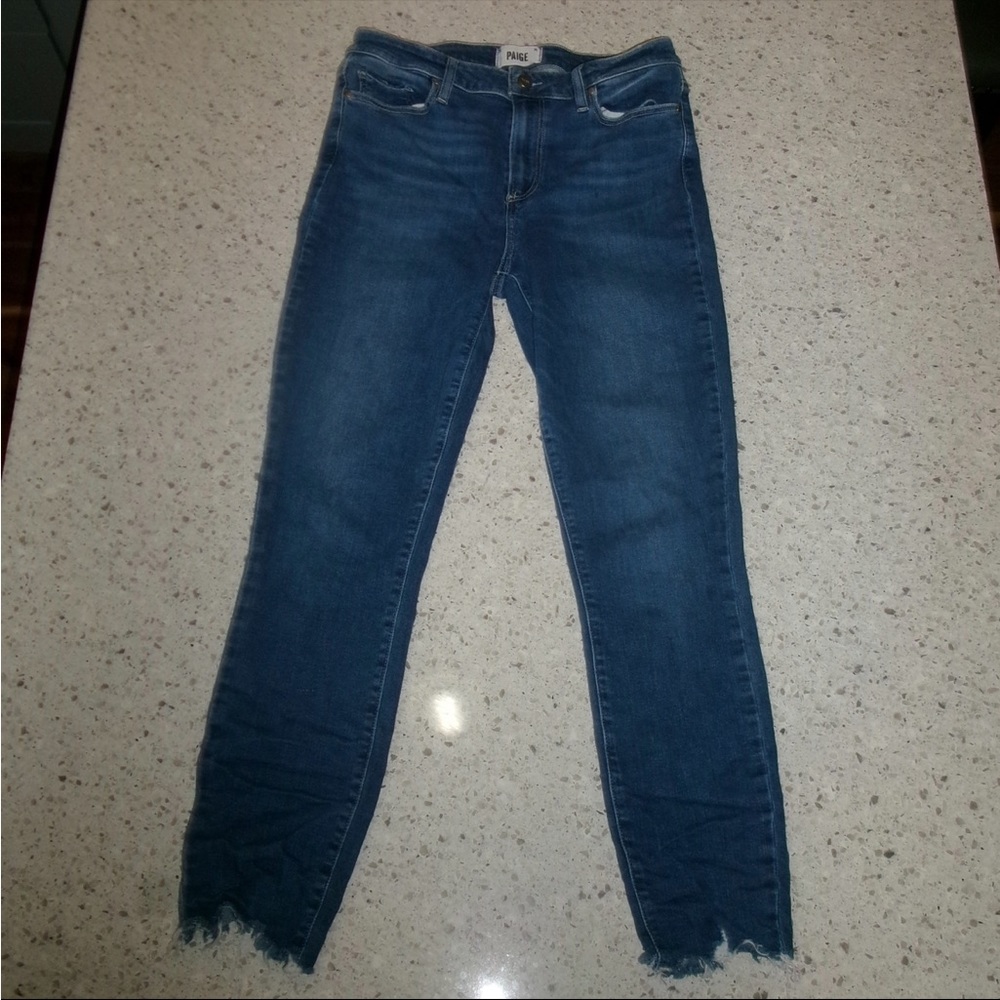 PAIGE Hoxton Ankle Dark Wash Skinny Jean